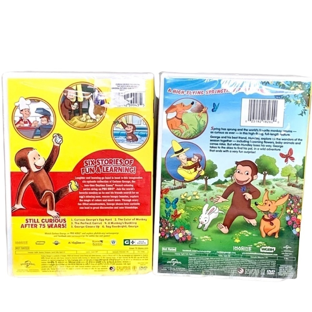 Curious George Spring DVD Set New - Picture 2 of 4
